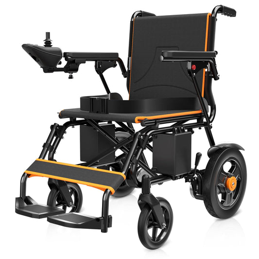 Electric Wheelchair for Adults – Foldable Lightweight Power Chair, 15-Mile Range, All-Terrain Mobility, Supports 350 lbs