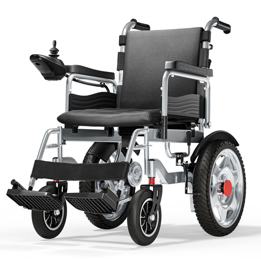 Foldable Electric Wheelchair for Adults, Portable Power Chair, 25 Mile Range-73 lb